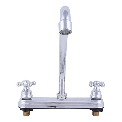 LLAVE MEZCLADORA PARA FREGADERO DE 8 PULGADAS BRILLANTE RUGO