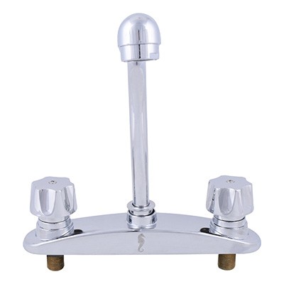 LLAVE MEZCLADORA PARA FREGADERO 8 PULGADAS BRILLANTE RUGO