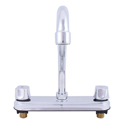 LLAVE MEZCLADORA PARA FREGADERO DE 8 PULGADAS BRILLANTE RUGO