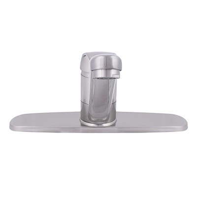 LLAVE MEZCLADORA MONOMANDO PARA FREGADERO 8 PULGADAS SATINADO RUGO
