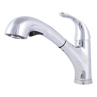 LLAVE MEZCLADORA EXTRAIBLE PARA COCINA DE 8 PULGADAS CROMO GLACIER BAY