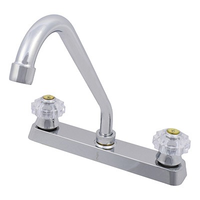 LLAVE MEZCLADORA PARA FREGADERO DE 8 PULGADAS CROMO RUGO