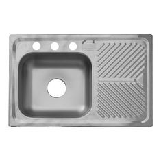 FREGADERO 80 X 52 CM ESCURRIDOR DERECHO