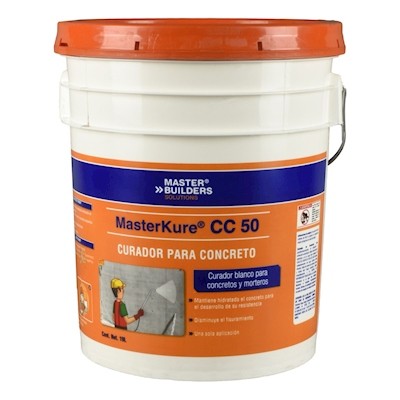 CURADOR PARA CONCRETOS MASTER BUILDERS MASTERKURE CC 50 BLANCO DE 19 LITROS