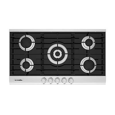 PARRILLA DE GAS IO MABE 90 CM NEGRA