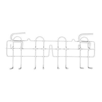 COLGADOR PARA ESCOBA Y TRAPEADOR METAL BLANCO