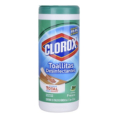 TOALLAS DESINFECTANTES AROMA FRESCO 35 PIEZAS