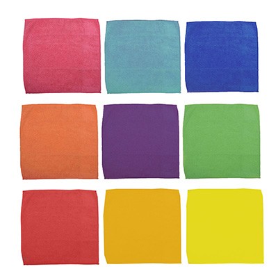 PAÑO MICROFIBRA 30 X 30 CM EN VARIOS COLORES