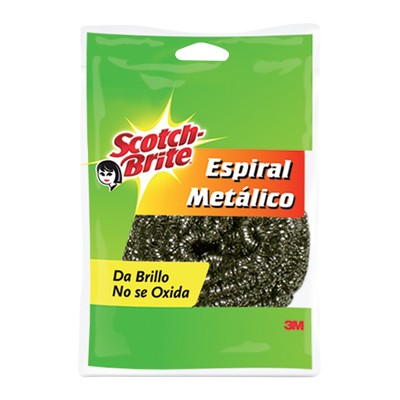 FIBRA ESPIRAL METÁLICO ONE PACK SCOTCH BRITE