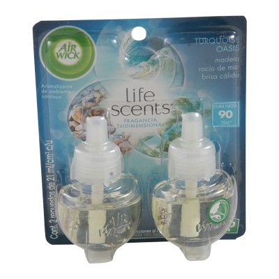 AIR WICK ELECTRICO 2PK TURQ OAS 21ML