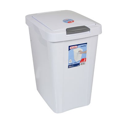 BOTE PARA BASURA TOUCH TOP 30 L BLANCO
