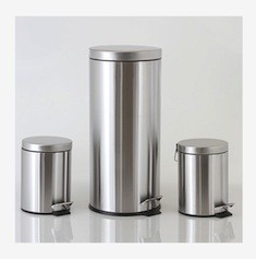 PAQUETE DE 3 BOTES DE BASURA EN ACERO INOXIDABLE 1 DE 30 L Y 2 DE 5 L