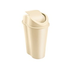 BOTE DE BASURA DE 50 L BEIGE