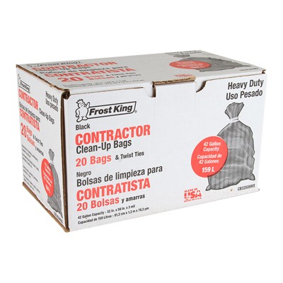 BOLSAS DE LIMPIEZA PARA CONTRATISTA 20 PIEZAS NEGRO