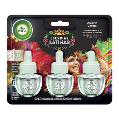 AIRWICK ELECTRICO AEGRIA LATINA 3 PIEZAS 21ML