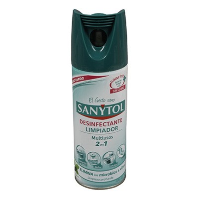LIMPIADOR DESINFECTANTE 2 EN 1 VERDE DE 400 ML