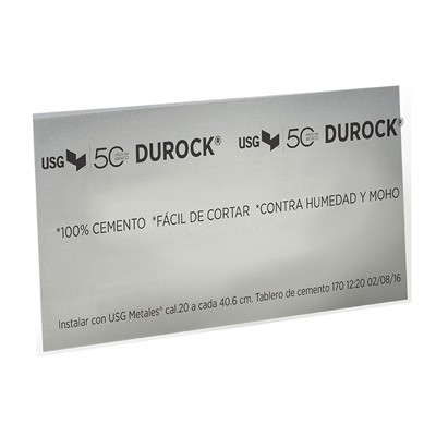 TABLERO DE CEMENTO DUROCK NEXT GEN 1/2" 4' X 8' USG