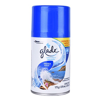 REPUESTO GLADE AUTOMÁTICO ODISEA AZUL DE 270 MILILITROS