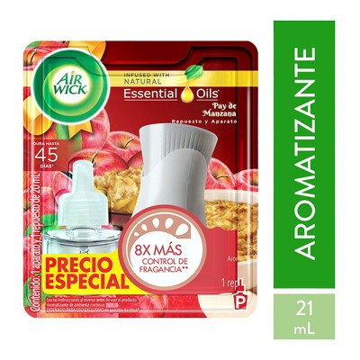 AIR WICK AROMATIZANTE ELECTRICO PAY DE MANZANA