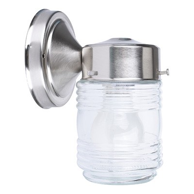 LÁMPARA DE PARED DE 11 X 19 X 14 CM PLATA HAMPTON BAY