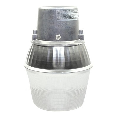 LÁMPARA DE SEGURIDAD LUZ BLANCA 34 CM PLATA 1 PIEZA