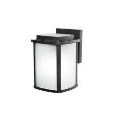 LÁMPARA PARED EXTERIOR CUBO NEGRO 1 LUZ