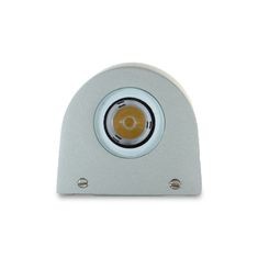 ARBOTANTE CORTESIA PICENO ALUMINIO/VIDRIO GRIS SATINADO LED 4 W