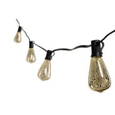 10 LUCES CON PANTALLA CRYSTAL TONOS DORADO