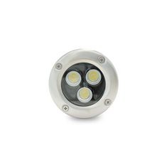 LUMINARIOS EXTERIOR PISO ACERO COLOR NÍQUEL LED 4.5 W