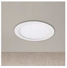 LUMINARIO LED FLAT PANEL EXTRA PLANO REDONDO NÍQUEL 12W