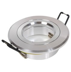 LUMINARIO EMPOTRADO GU5.3 MR16 ALUMINIO