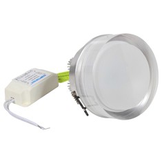 LUMINARIO KOOKIE REDONDO 3" LED 6W CRISTAL