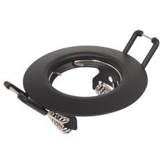 LUMINARIO EMPOTRADO GU4 MR11 NEGRO