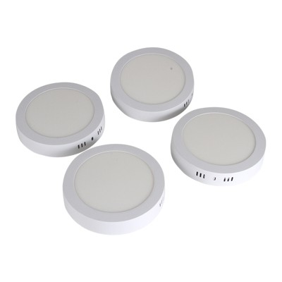 4 PACK LUMINARIA DE SOBREPONER BLANCA 12W