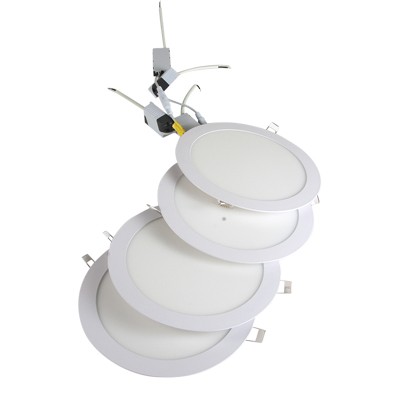 4 PACK FLAT PANEL BLANCO 18W CON LUZ NEUTRA