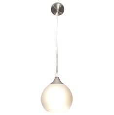 COLGANTE PARA INTERIOR BOLA BLANCA 1 LUZ