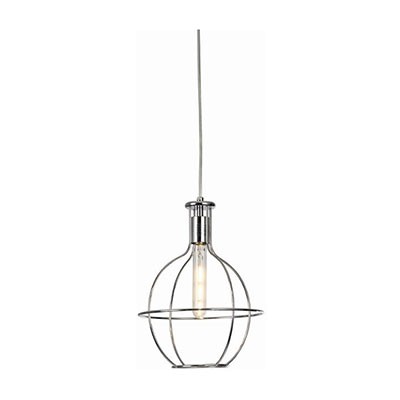LÁMPARA COLGANTE DE 1 LUZ CROMO