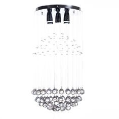 CANDIL DE CRISTAL WILL ESFERA PARTIDA 5 LUCES