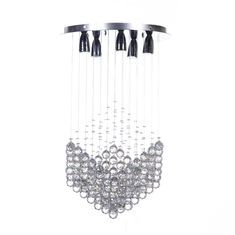 CANDIL DE CRISTAL WILL QUADRO 5 LUCES