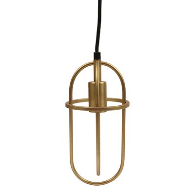 LUMINARIO DECORATIVO COLGANTE DE 1 LUZ 140 X 11 CM DORADO DECOR LIVING