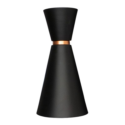 CANDIL TIPO CONO NEGRO CON COBRE 1XE26