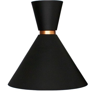 CANDIL ACERO ACABADO NEGRO CON COBRE 1XE26