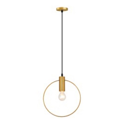 COLGANTE CIRCULAR 1 LUZ DORADO