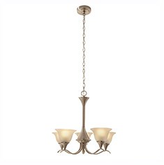 5 COLGANTE DE LUZ NIQUEL CEPILLADO