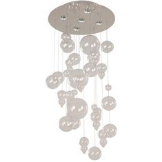 LUMINARIO COLGANTE 5L GU10 CROMO/VIDRIO