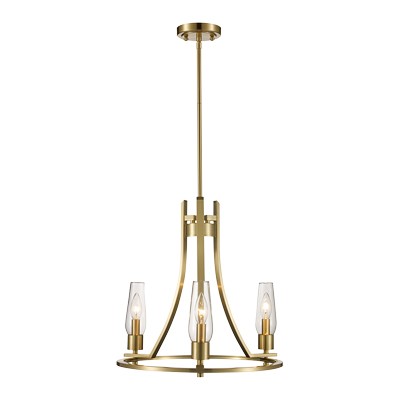 CANDIL METAL 3 LUCES DORADO