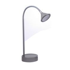 LÁMPARA DE ESCRITORIO LEIKO GRIS 1 LUZ CON USB