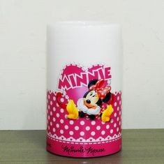 LÁMPARA DE MESA TIPO VELA DISNEY MINNIE MOUSE LED