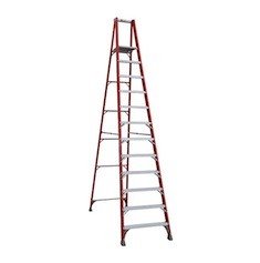 ESCALERA DE FIBRA DE VIDRIO TIPO TIJERA 12 ESCALONES 136 KG 4.3 M