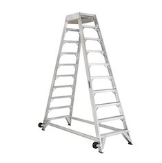 ESCALERA DE ALUMINO 10 ESCALONES 136 KG 3 M
